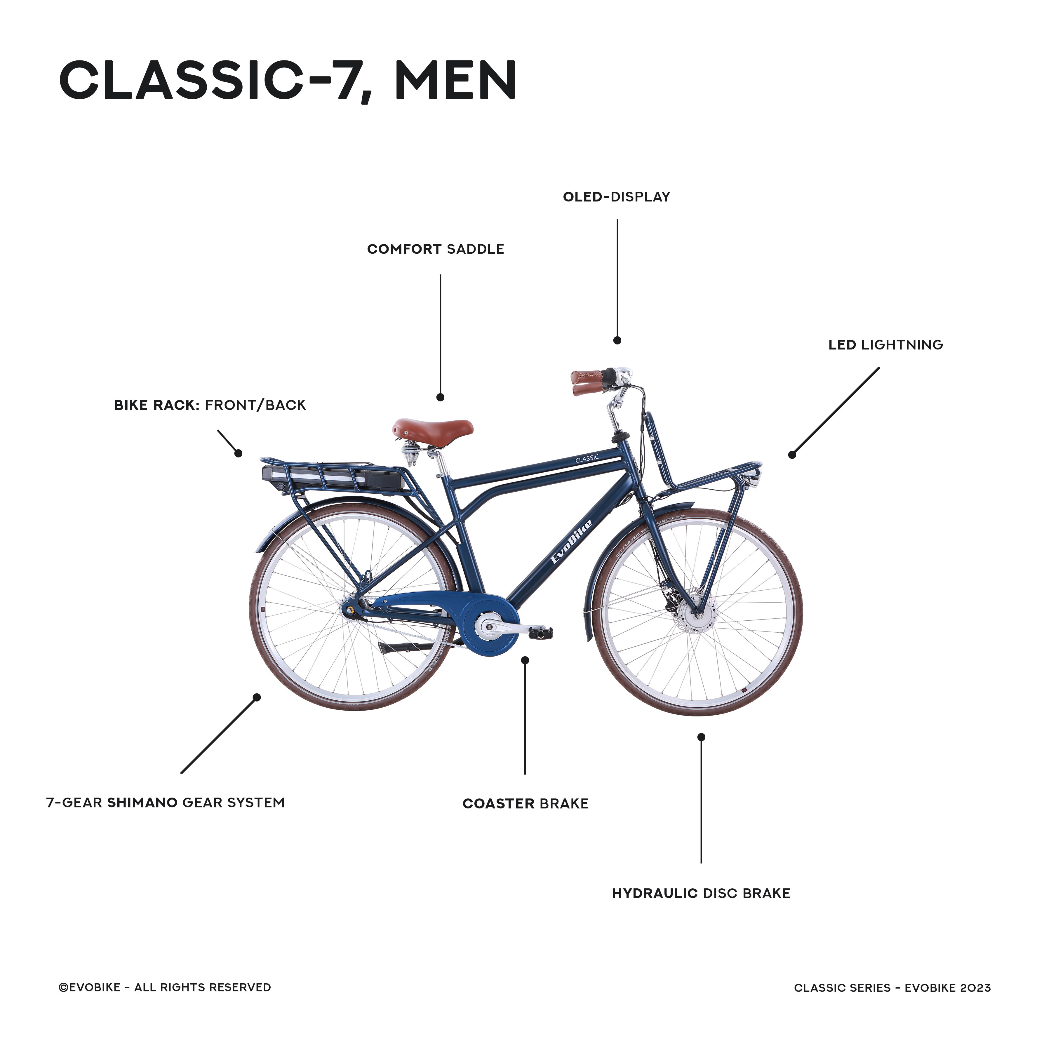 Evobike CLASSIC-7 - Miesten