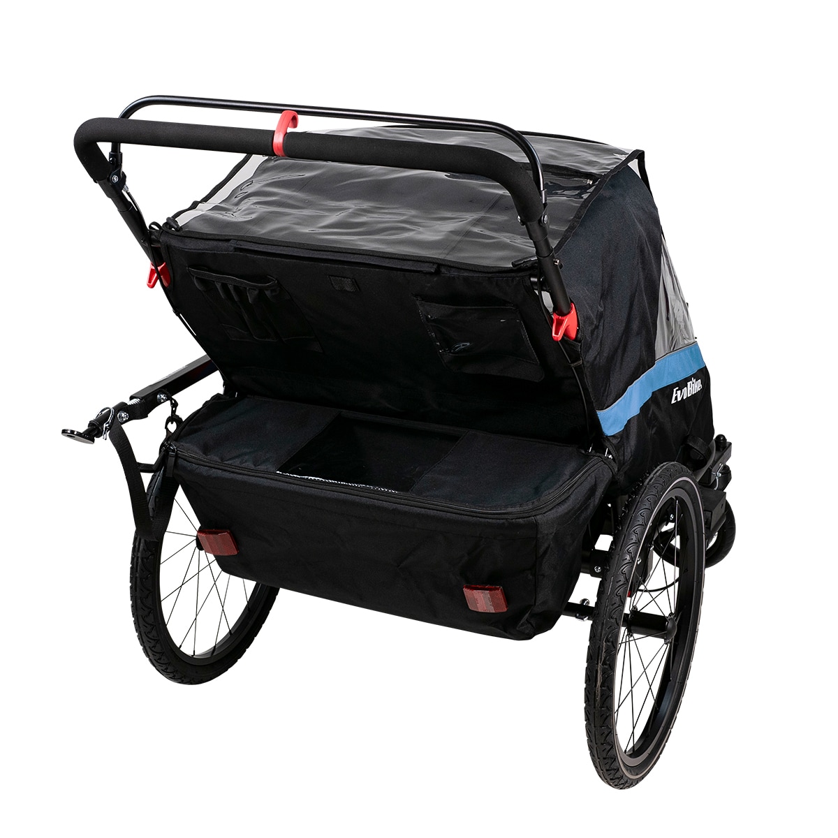 Pyörävaunu Evobike Väddö - Lastenvaunu + juoksusetti