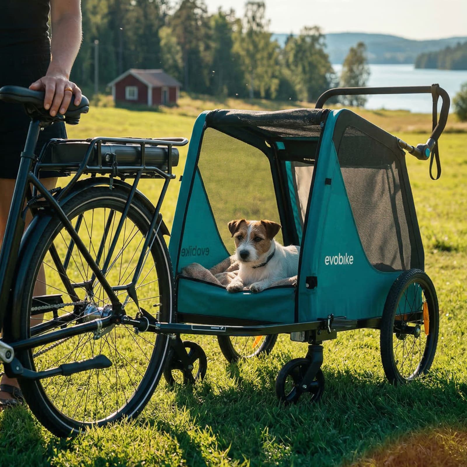 Pyörävaunu Evobike Djurö Eläinvaunu